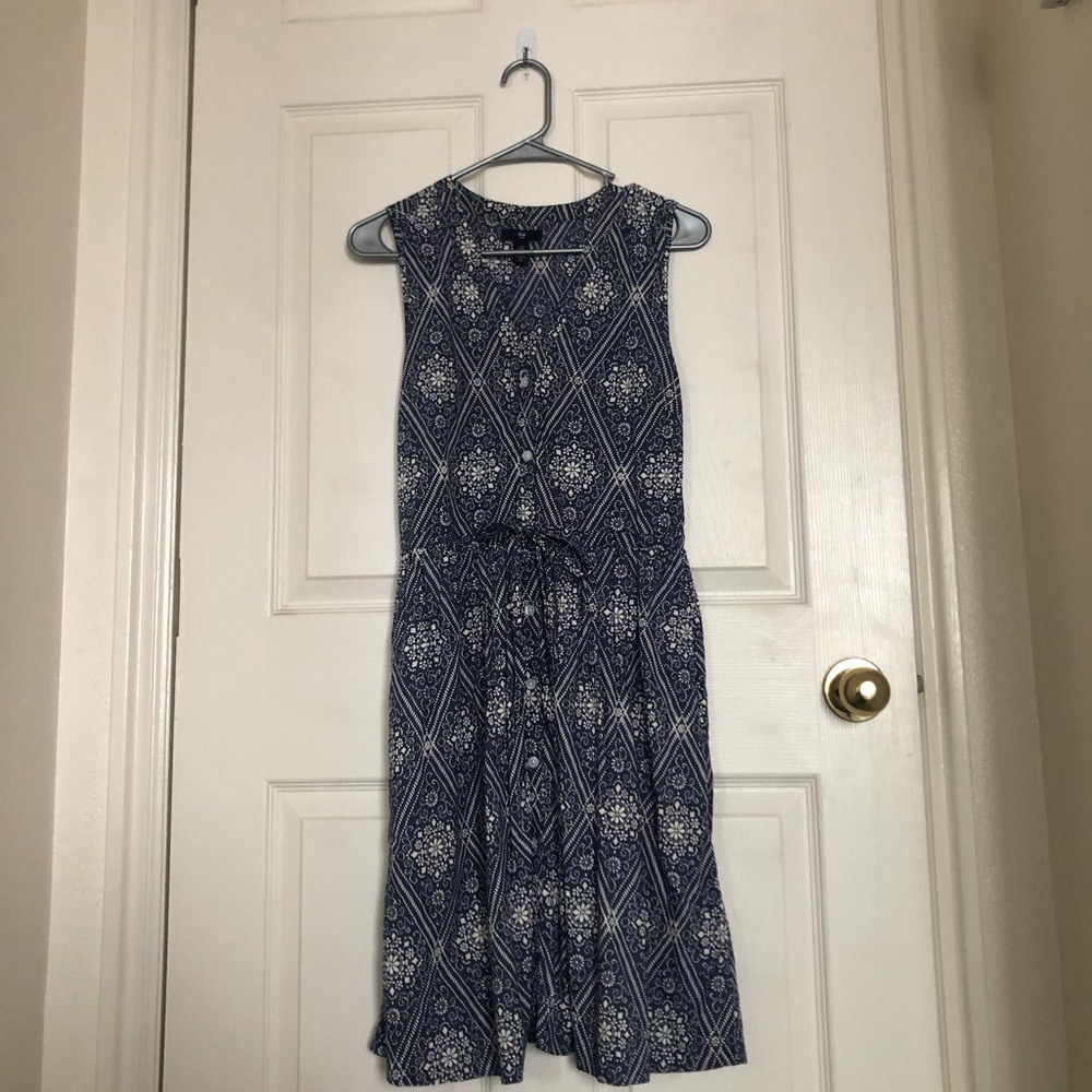 Navy blue summer dress